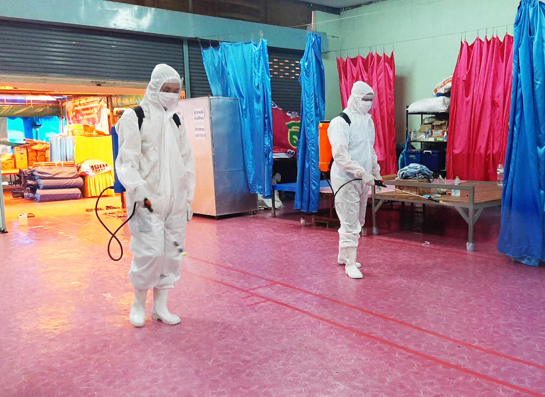 กิจกรรมป้องกันการระบาดของเชื้อไวรัสโควิด 2019 วันที่ 27 มีนาคม  2563 ณ สำนักงานมูลนิธิศรีแก้วอริยะ  ต.ศิลา  อ.เมือง จ.ขอนแก่น